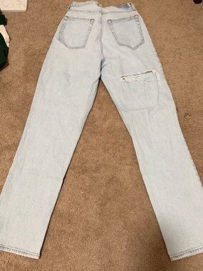 Abercrombie & Fitch Light Wash Straight Leg Jeans